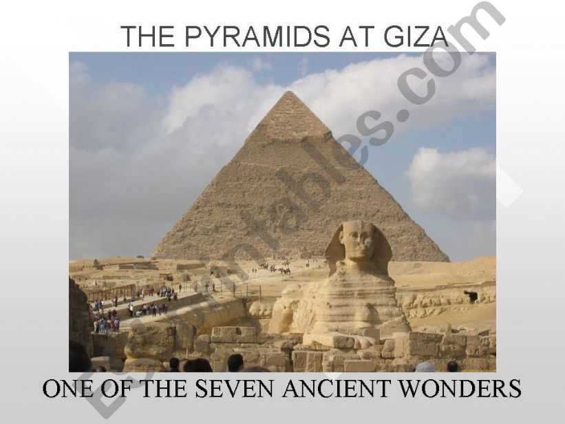 the pyramids at Giza powerpoint