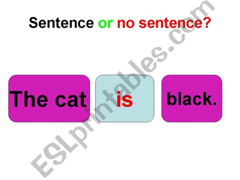 sentence or no sentence? powerpoint
