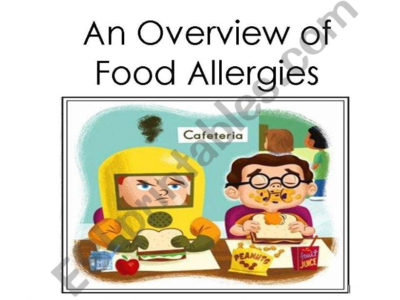 Awareness of food allergies for the hospitality industry