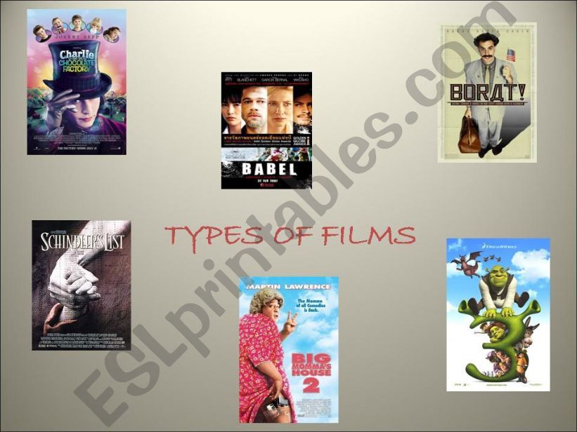 powerpoint about types of films (part 1)