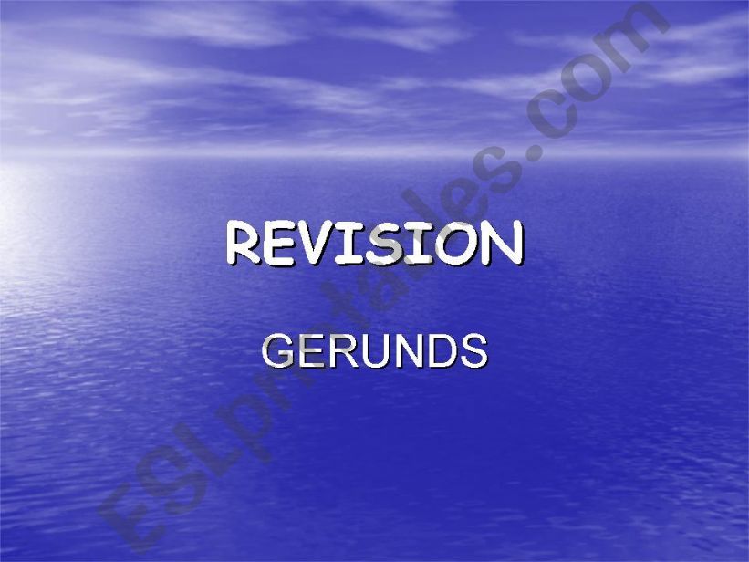 Gerund powerpoint