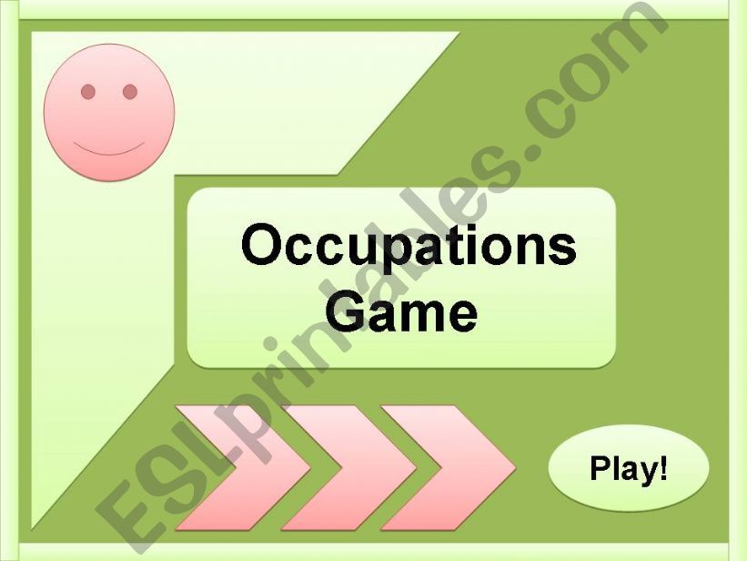 Occupations Game powerpoint