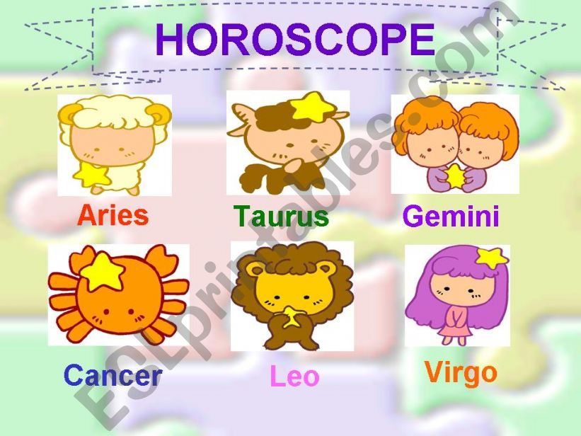 Horoscope (Part 1) powerpoint