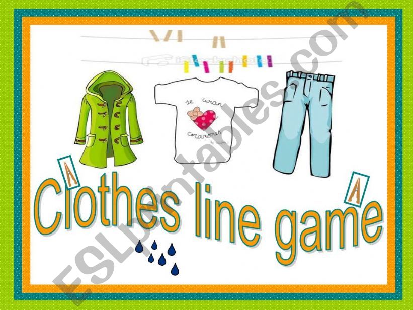 CLOTHES GAME powerpoint