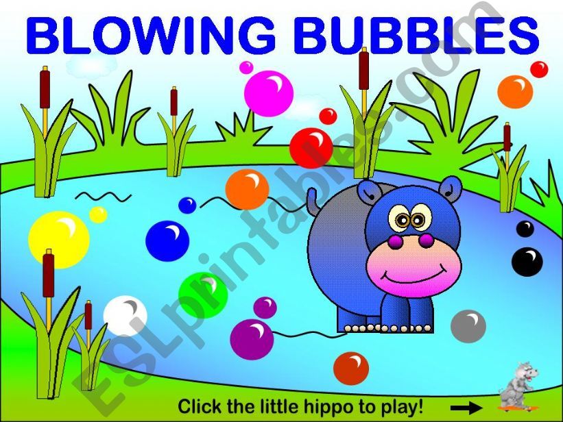 Blowing Bubbles (Colors Game) powerpoint