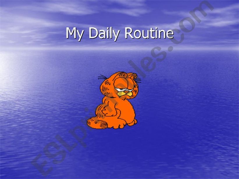 My daily routine powerpoint