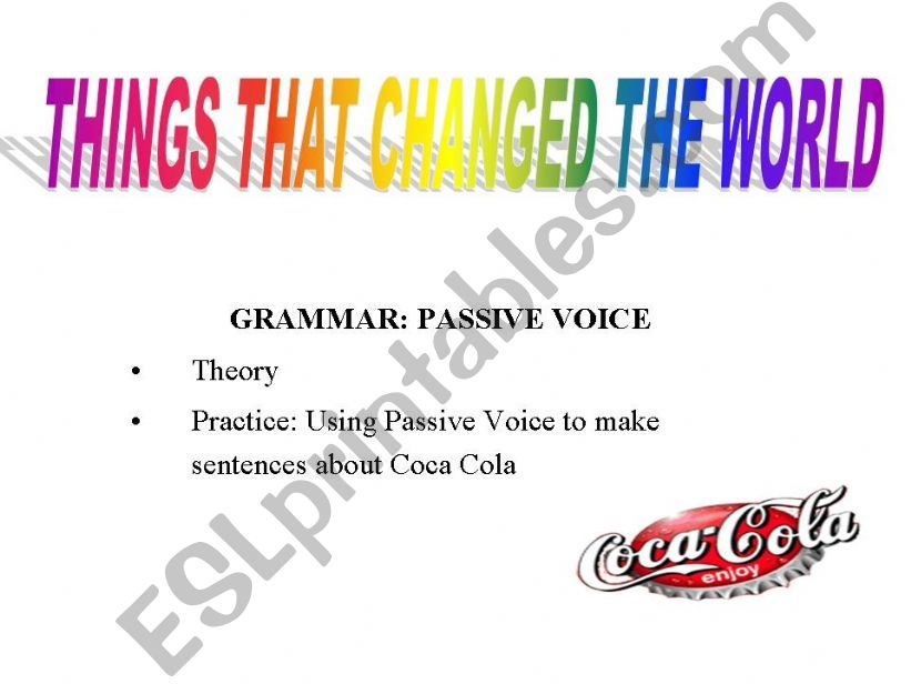 Passive voice powerpoint