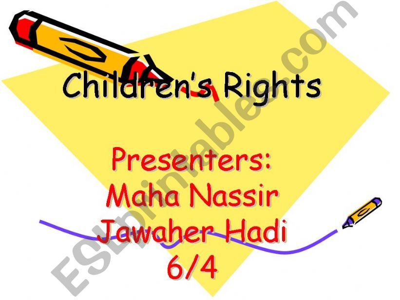 Children Rights powerpoint