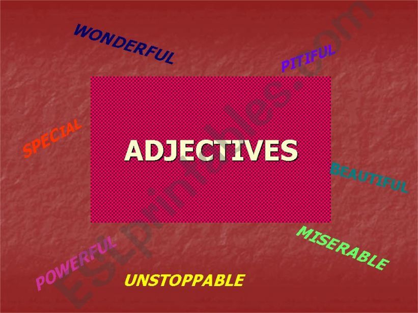 adjectives powerpoint