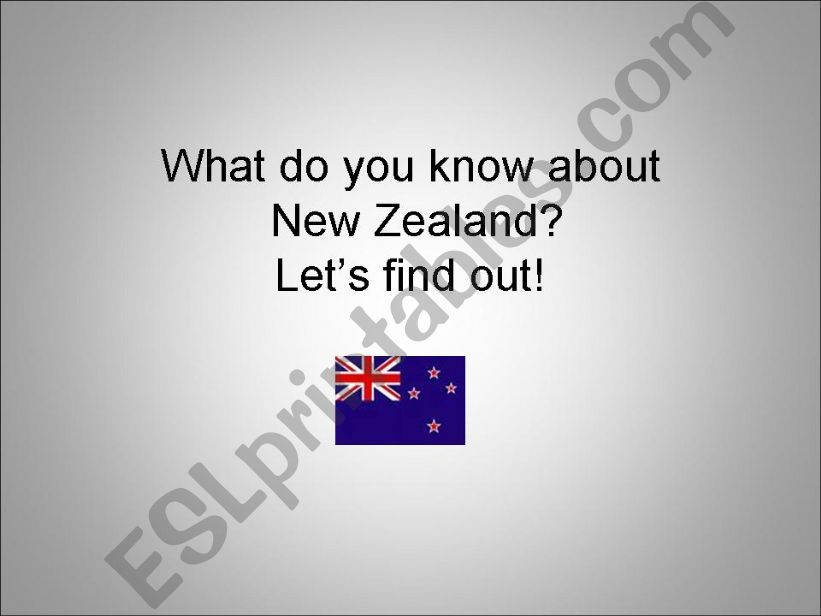 New Zealand powerpoint