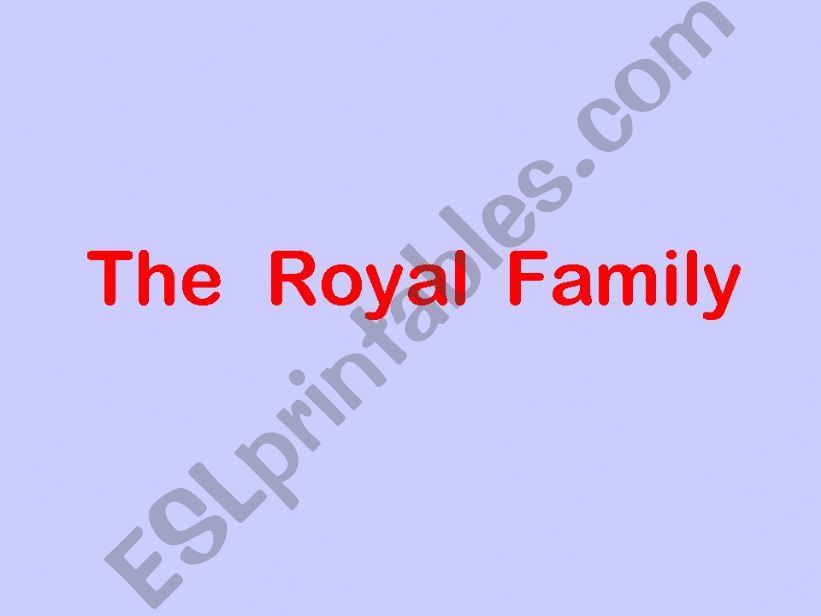 The Royal Family powerpoint