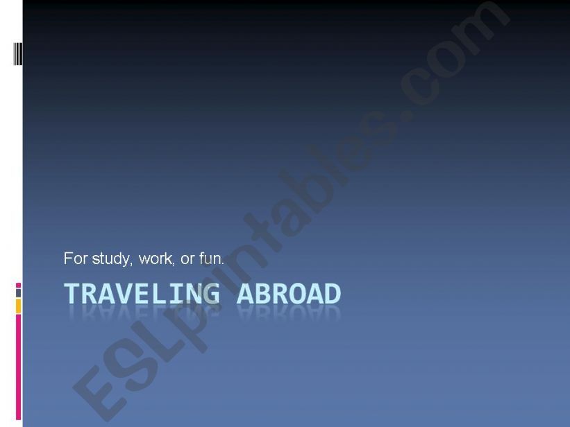 Inspirations Travel Abroad for Chinese Students