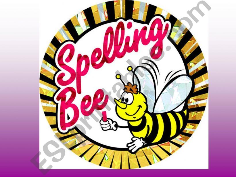 Spelling Bee Challenge powerpoint