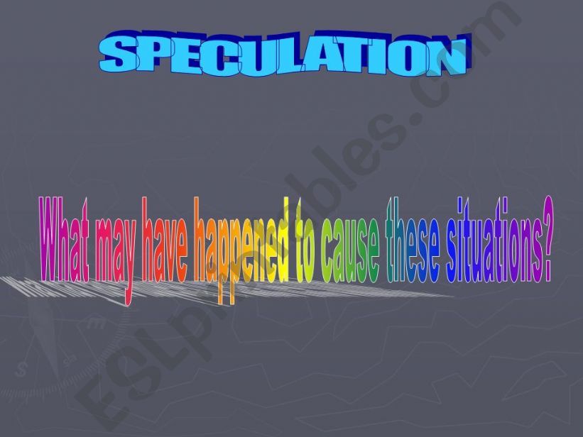 speculation powerpoint