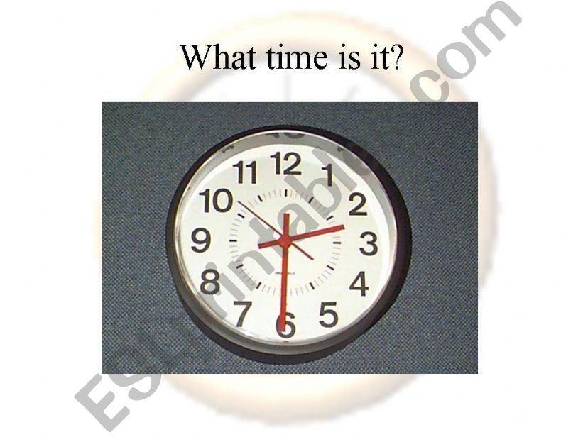 telling time powerpoint