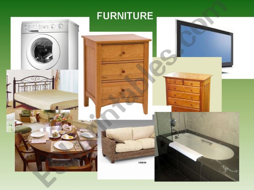 furniture vocabulary powerpoint
