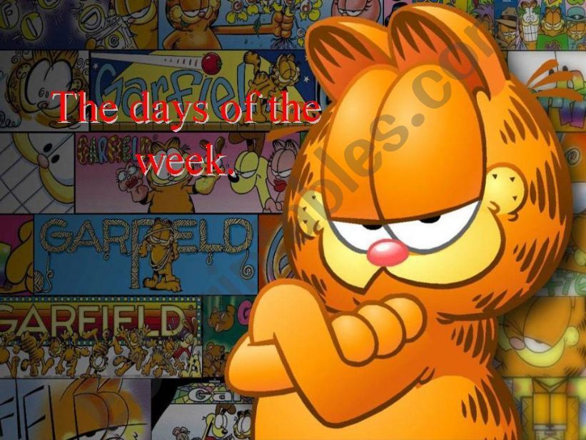 The days of the week powerpoint