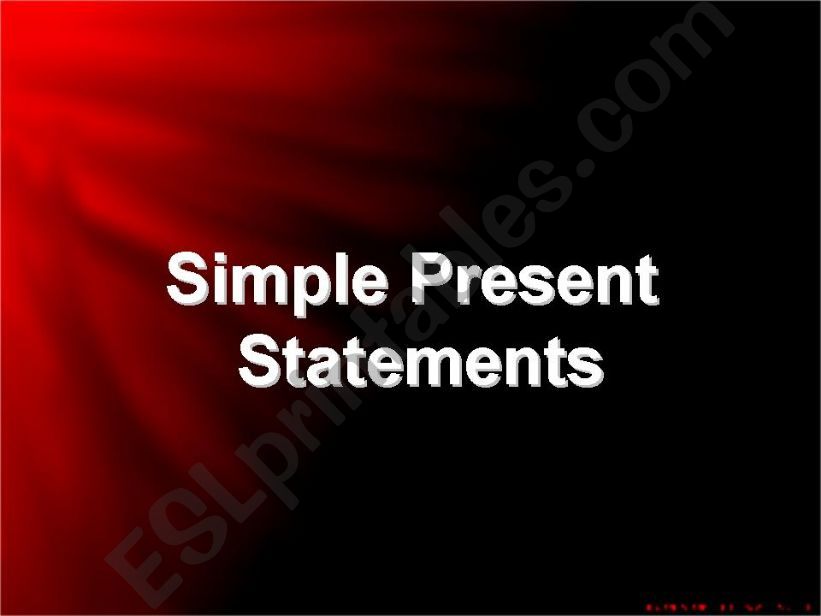 simple present powerpoint