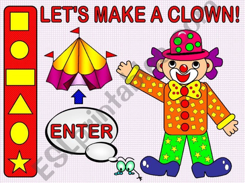 Lets make a clown (body & shapes) - Game