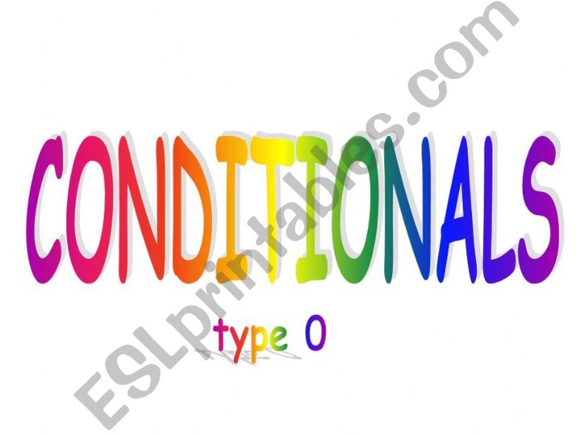 conditionals type 0 powerpoint