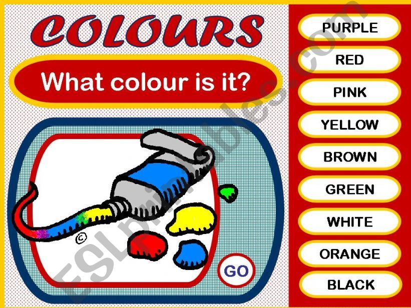 COLOURS - GAME powerpoint