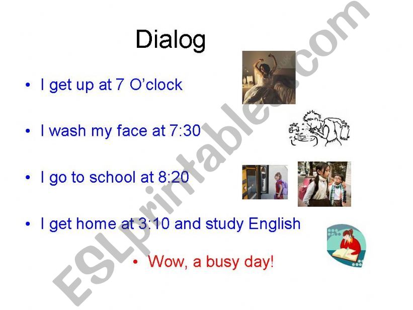 Daily Schedule powerpoint