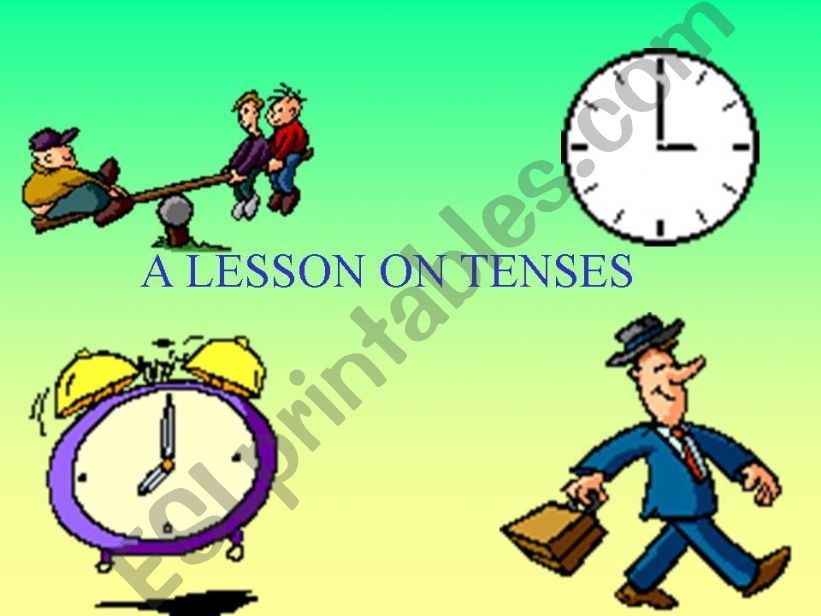 TENSES (ALL THE TENSES) powerpoint