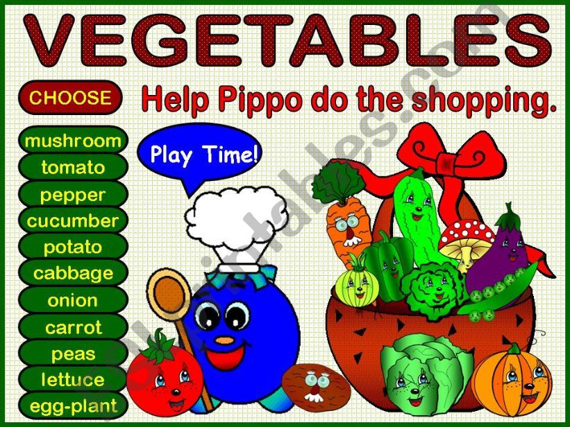 Vegetables - Game powerpoint