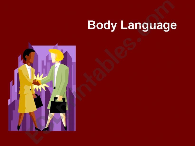 body language powerpoint