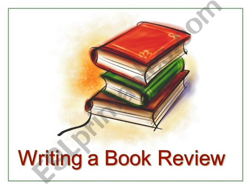 Writing a Book Review  powerpoint