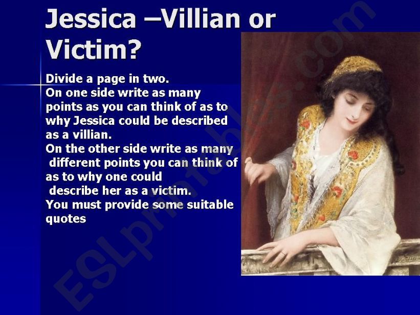 Jessica from A Merchant of Venice