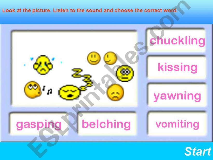 HUMAN SOUNDS (game) powerpoint