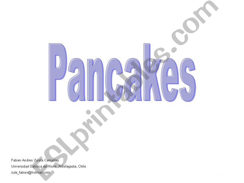 Pancakes powerpoint