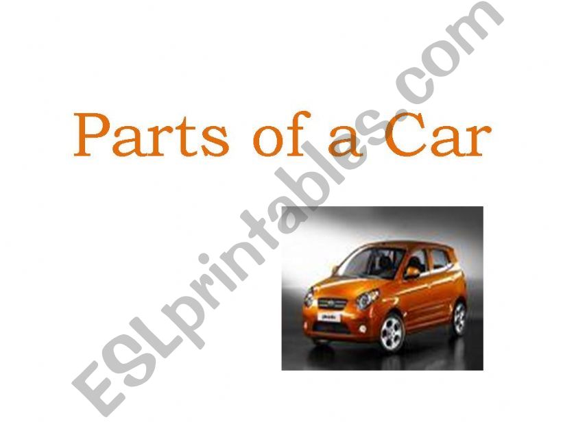 Parts of a Car powerpoint