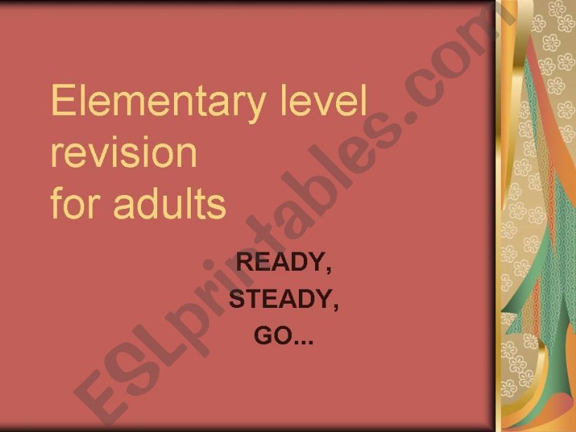 revision for adults powerpoint