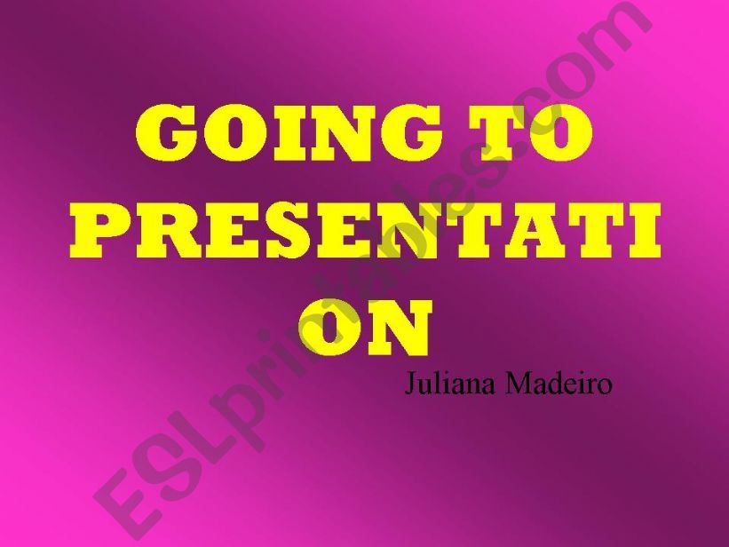 Going to Presentation powerpoint
