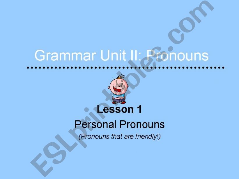 Pronouns Personal powerpoint