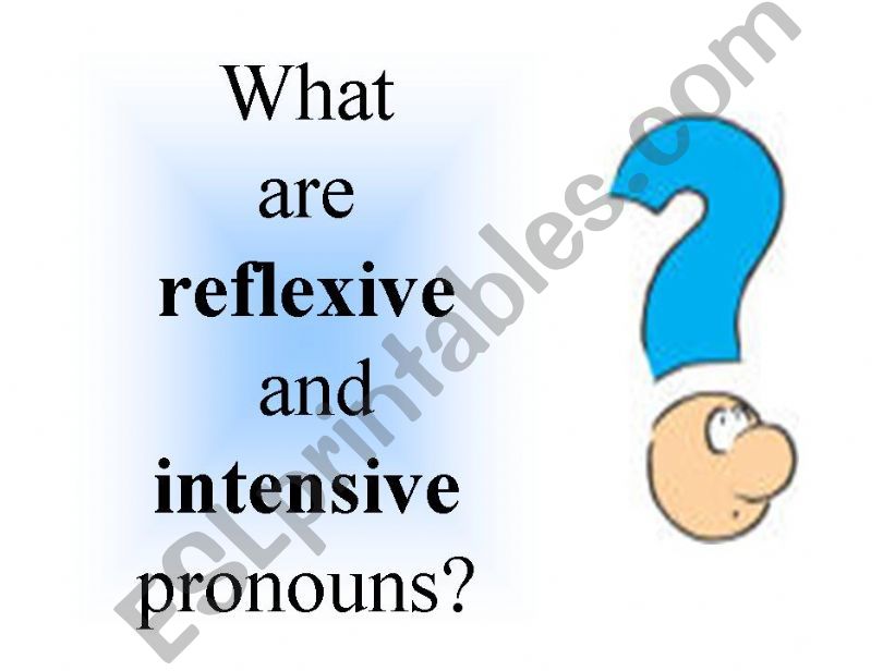 Reflexive Pronouns powerpoint