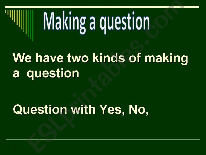 making a question powerpoint
