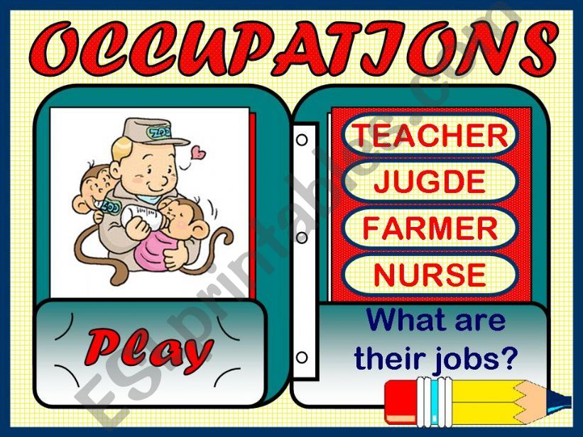 OCCUPATIONS - GAME powerpoint