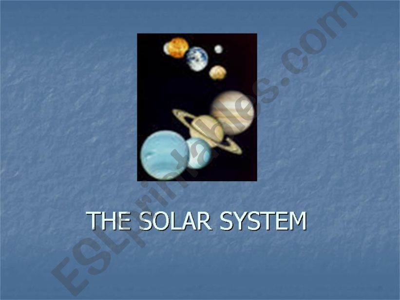 The Solar System powerpoint