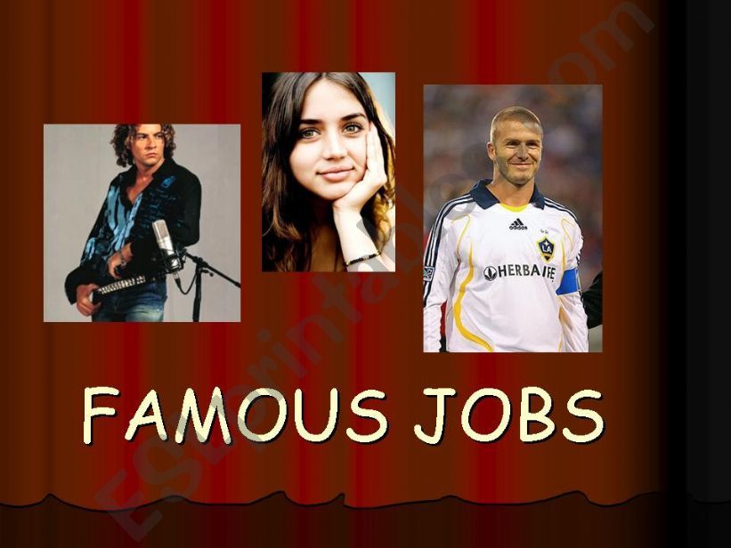Powerpoint: Famous Jobs powerpoint