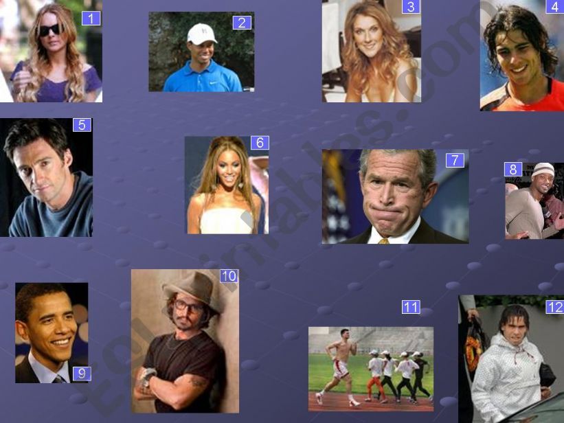 Phot quiz - famous people powerpoint