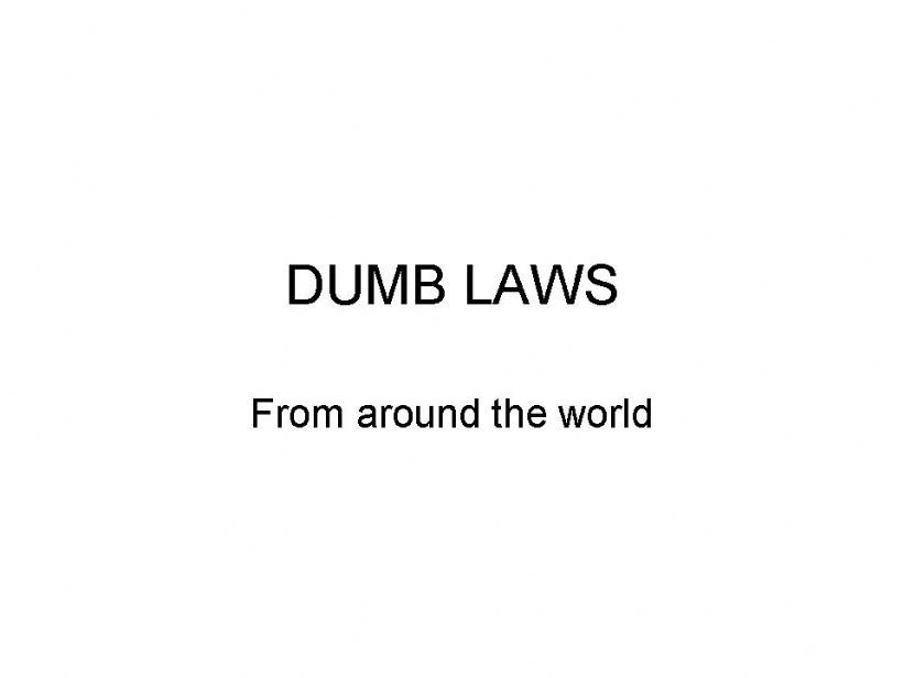 dumb lawsmodal verbs powerpoint