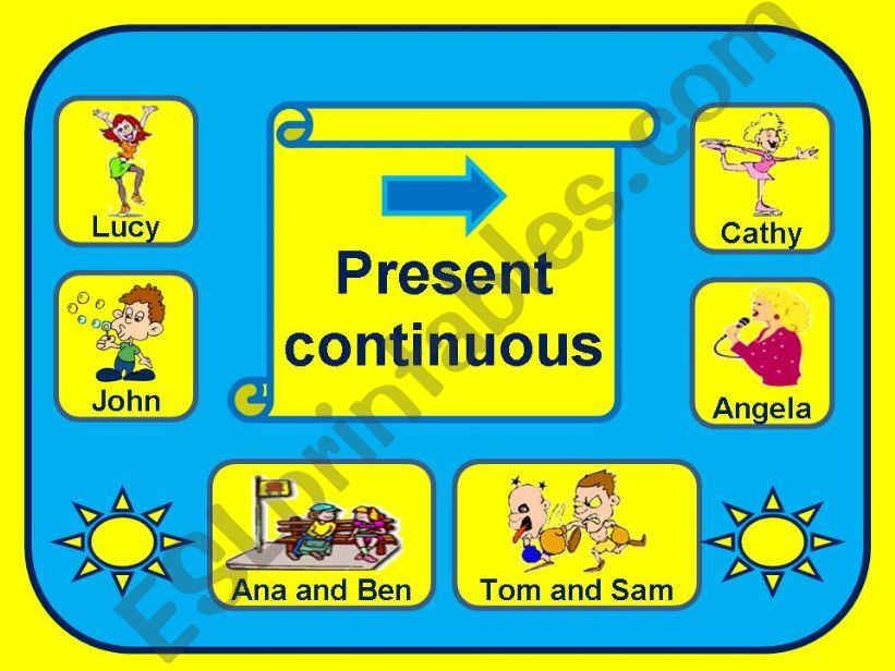Present continuous game powerpoint