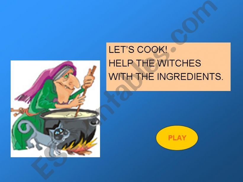 Help the witches with the ingredients