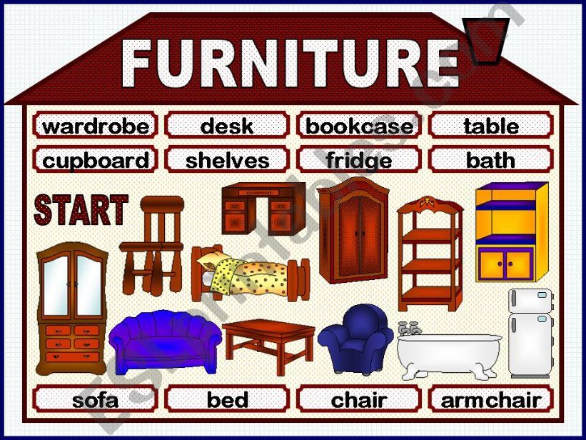 Furniture - game powerpoint