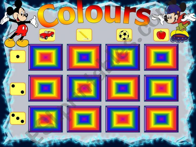 COLOURS MEMORY GAME powerpoint