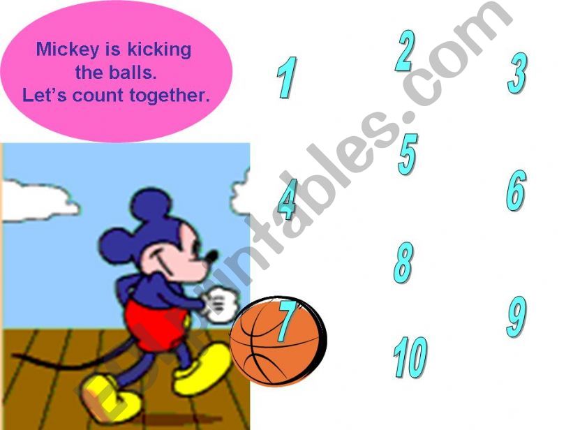 numbers 1-10 with mickey powerpoint