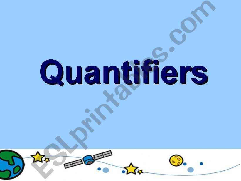 Quantifiers powerpoint